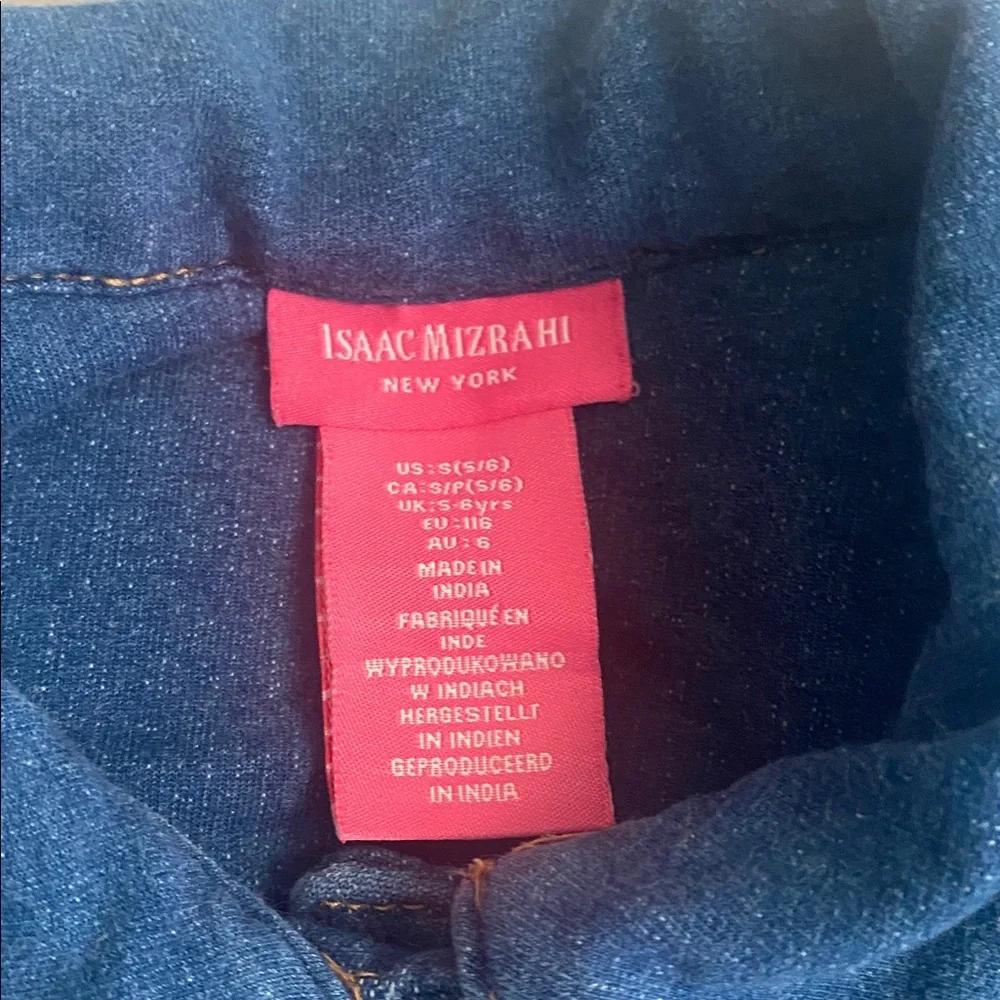 Isaac Mizrahi Classic Blue Soft Jacket Size S/5-6
